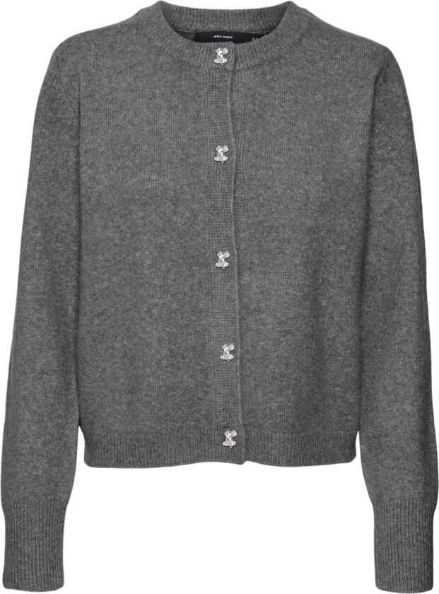 Vmfiona LS Short Button Cardigan GA Str L - Gensere
