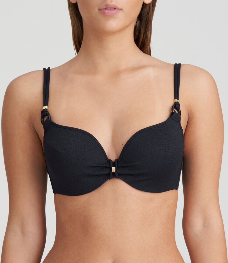 Dahu Hjerteformet Bikinitop med Vattering Str A 70 - Bikini Topper