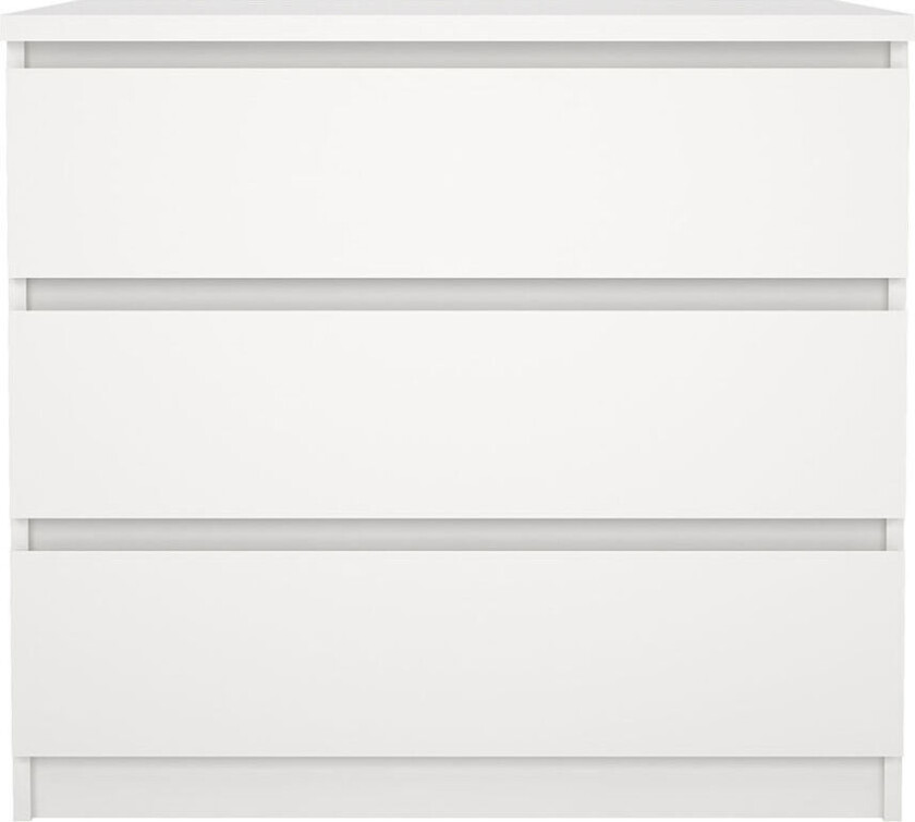 Naia kommode 3 skuffer hvit.