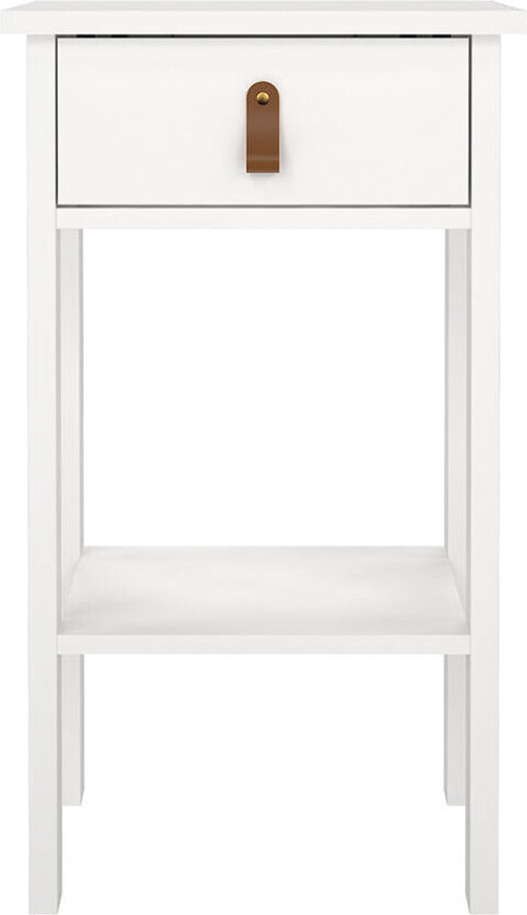 Madrid nattbord 1 skuff, 1 hylle hvit.