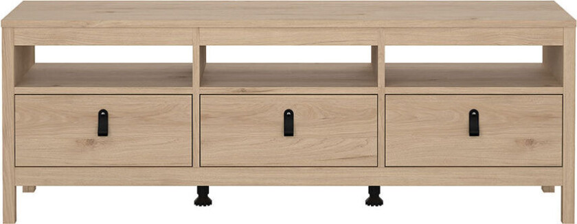 Madrid TV-bord 3 skuffer eik dekor.