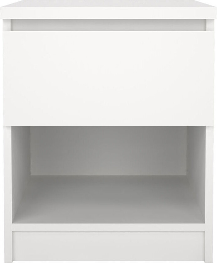 Naia nattbord 1 skuff, 1 hylle hvit.