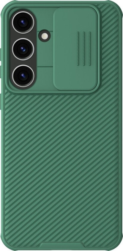 Nillkin Camshield Pro Pansret Deksel Med Kameradeksel Til Samsung Galaxy S24 - Grønn