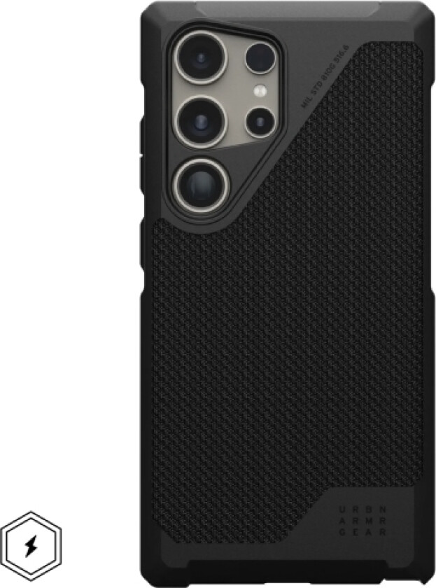 Urban Armour Gear Metropolis LT, deksel, Samsung, Galaxy S24 Ultra, 17,3 cm (6,8), sort