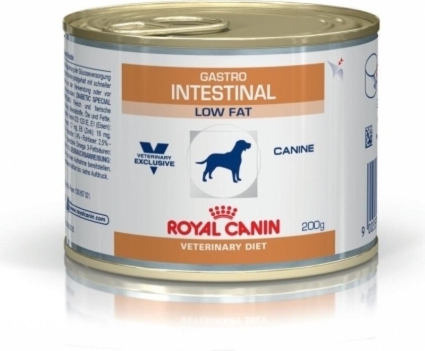 Gastro Intestinal Low Fat, Voksen, 200 G, Maxi (26 - 44 Kg), Medium (11 - 25 Kg), Mini (5 - 10Kg), X-Small (< 4Kg), Diarrhea, Bedre Fordø
