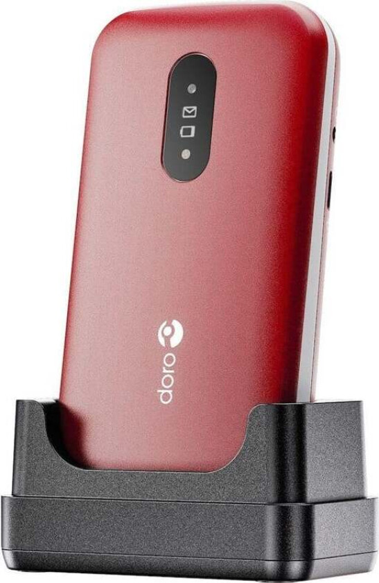 2821 4G mobiltelefon (lader følger ikke med), rød/hvit