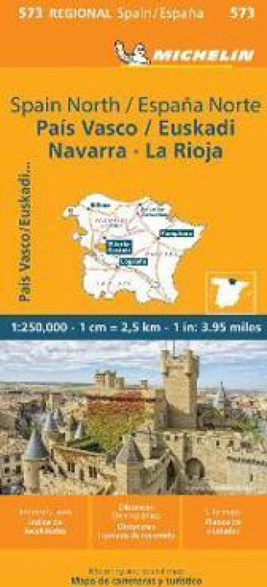 Pais Vasco Navarra Euskadi La Rioja - Michelin Regional Map 573