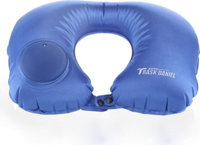 Myk behagelig reisepute Nakkebeskyttelse Bærbar U-formet putepress oppblåsbar Metallic icy blue 40*28cm