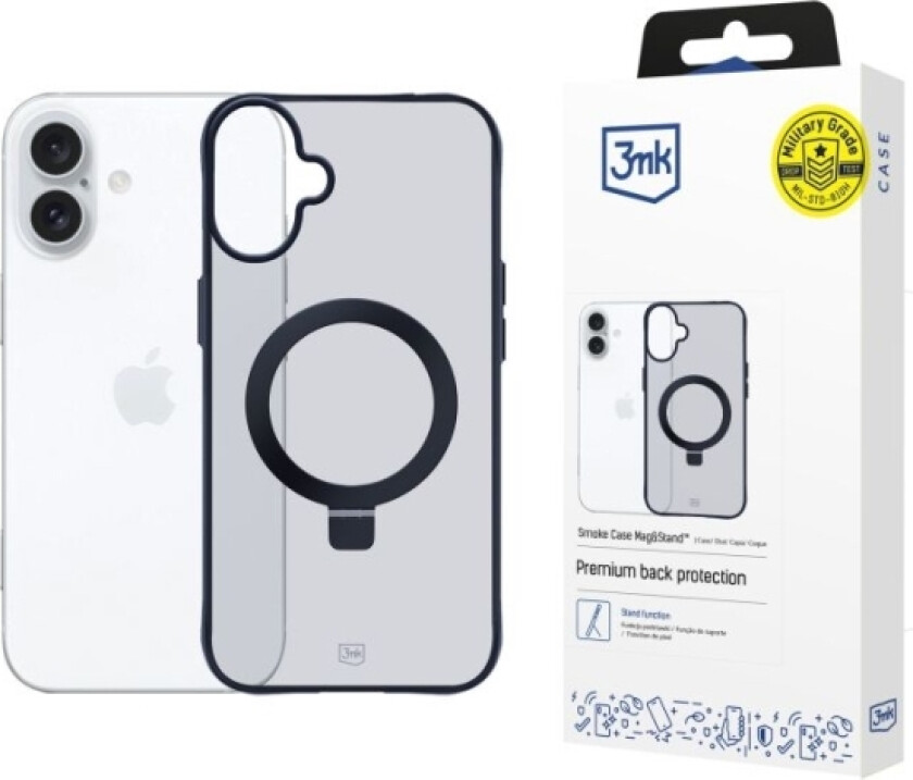 3Mk 3Mk Smoke Case Iphone 16 Magsafe & Stand