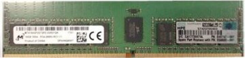 Hpe Smartmemory - Ddr4 - Modul - 16 Gb - Dimm 288-Pin - 2666 Mhz / Pc4-21300 - Cl19 - 1.2 V - Registrert - Ecc