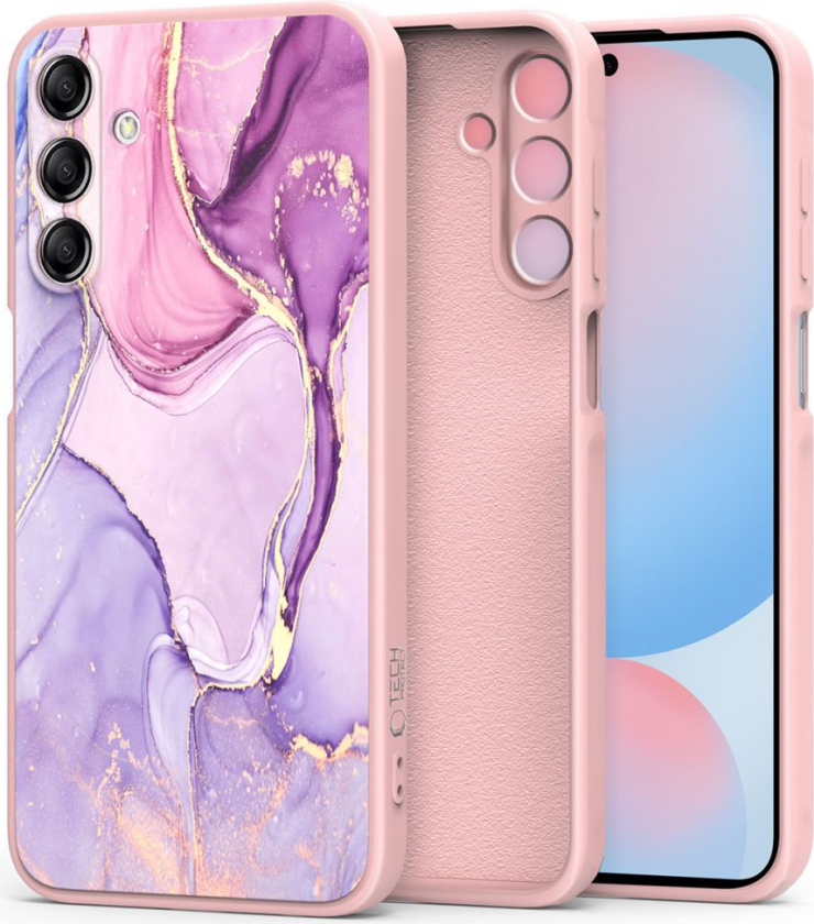 Icon Samsung Galaxy S24 FE Silikon Deksel - Rosa Marmor