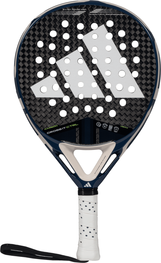 adidas Cross It Carbon Control 3.4, padelracket for viderekomne spillere, unisex blue