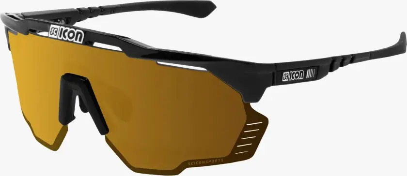 Aeroshade Kunken sykkelbriller sort/multimirro bronze
