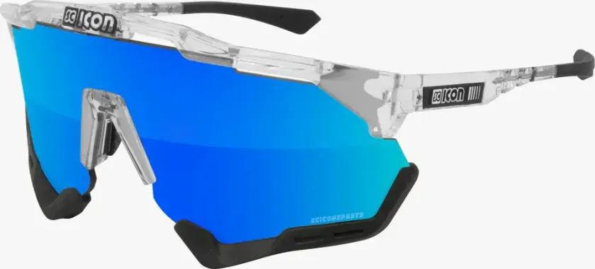 Aeroshade XL sykkelbriller crystal/multimirror blå