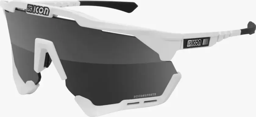 Aeroshade XL cykelbriller hvid/multimirror silver