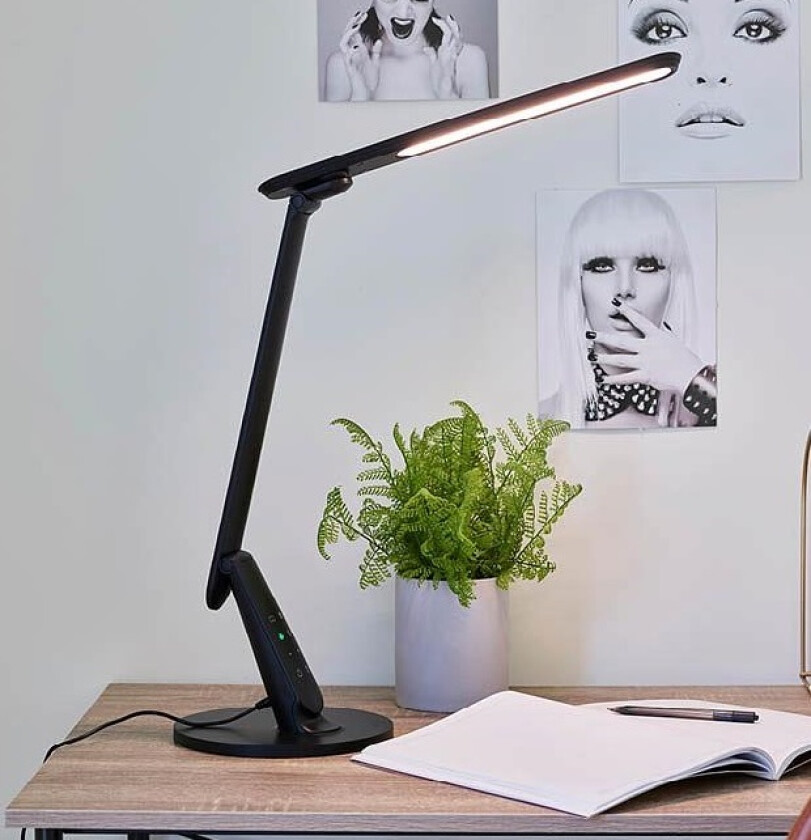 Harris LED skrivebordslampe Nova Life Sort