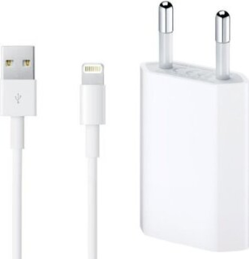 Bilde av iPhone lader med kabel