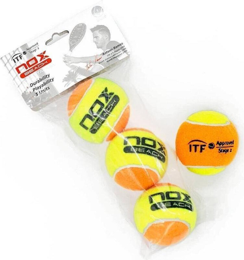 Titanium Beach Tennis Balls 3-pack
