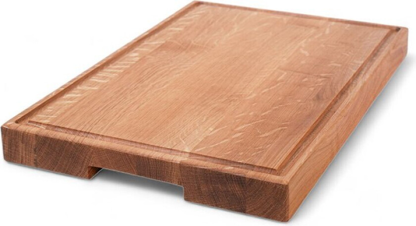 Skjærebrett, oljet eik, håndtak, spor