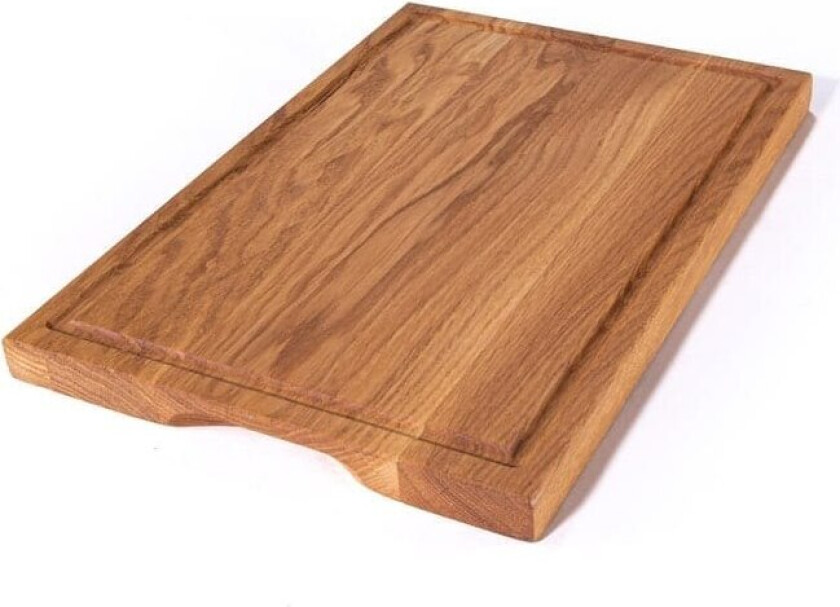 Skjærebrett, oljet eik, rille, håndtak