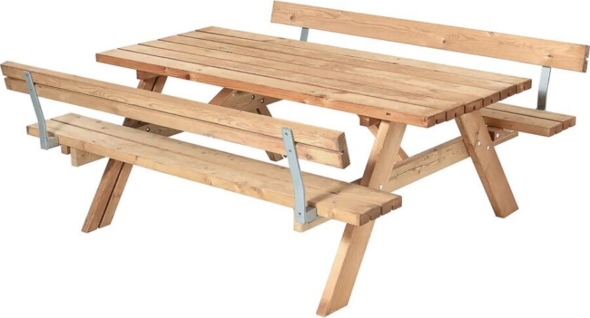 Benkesett Standard, Thermowood, 2 ryggstøtte