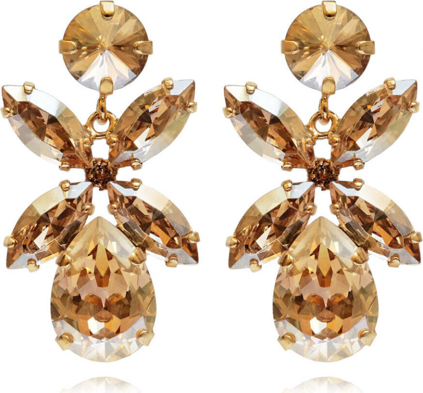 Dione Earrings Gold Golden Shadow