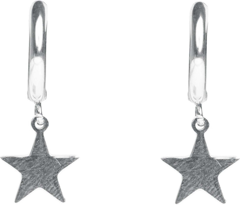 Star Hoop Silver