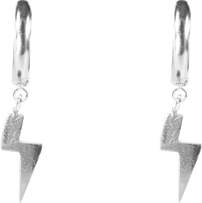 Lightning Hoop Silver