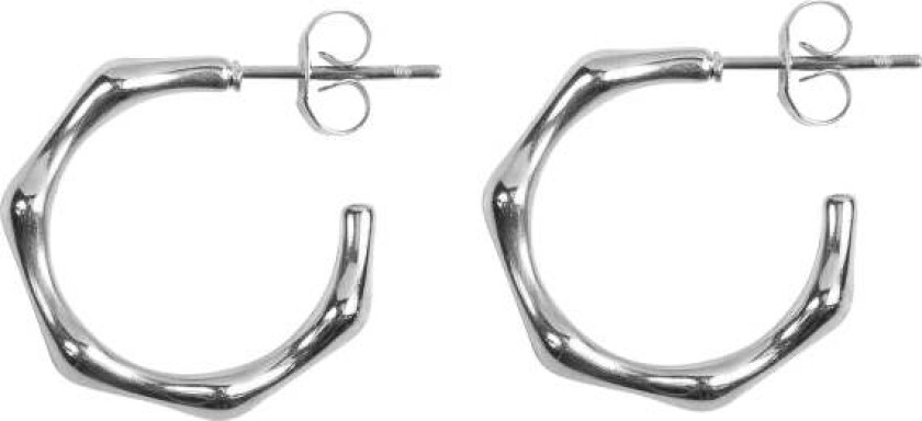 Bamboo Creole Small Silver