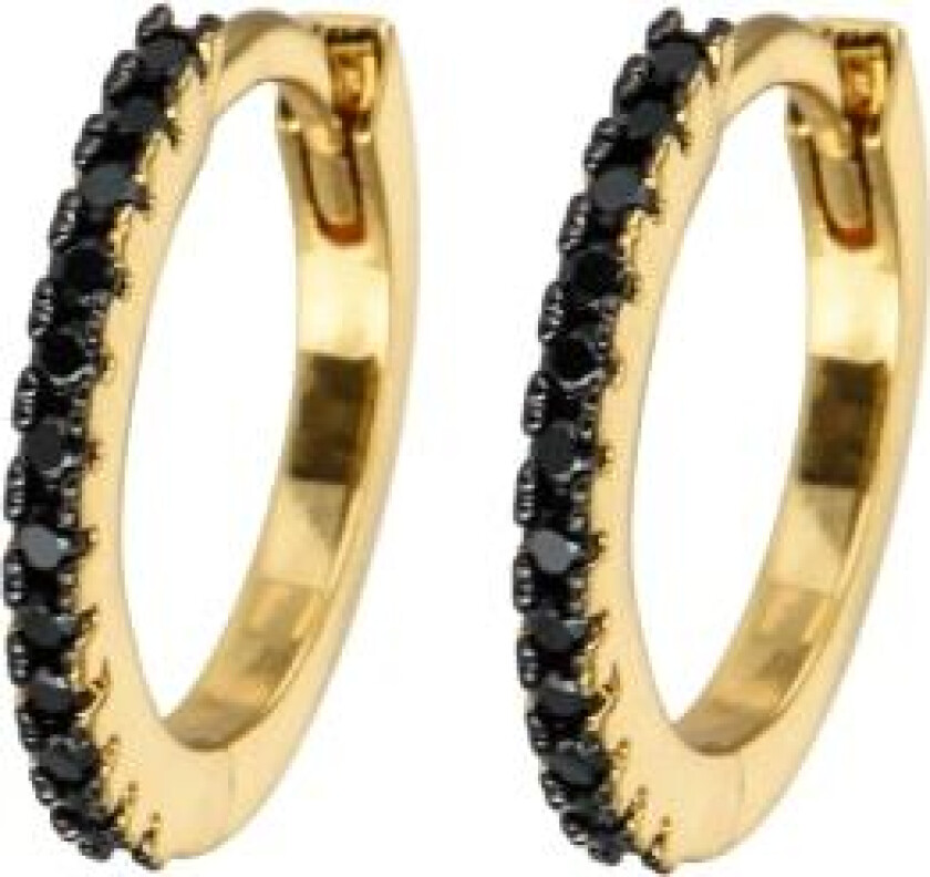 Medium Hoops Ink Black