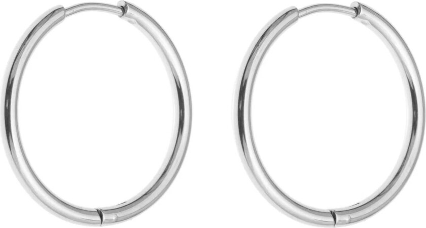 Middle Hoop Round Silver