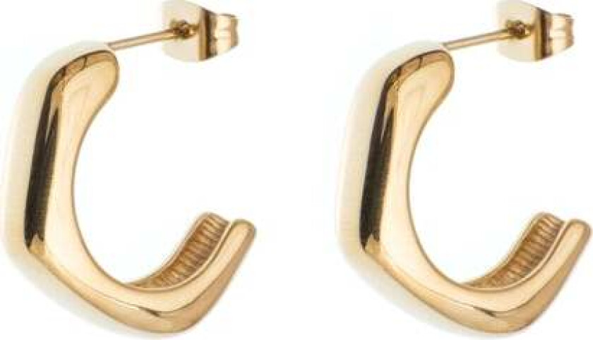 Chunky Creole Earring Small Gold