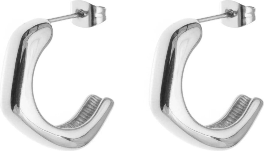 Chunky Creole Earring Silver