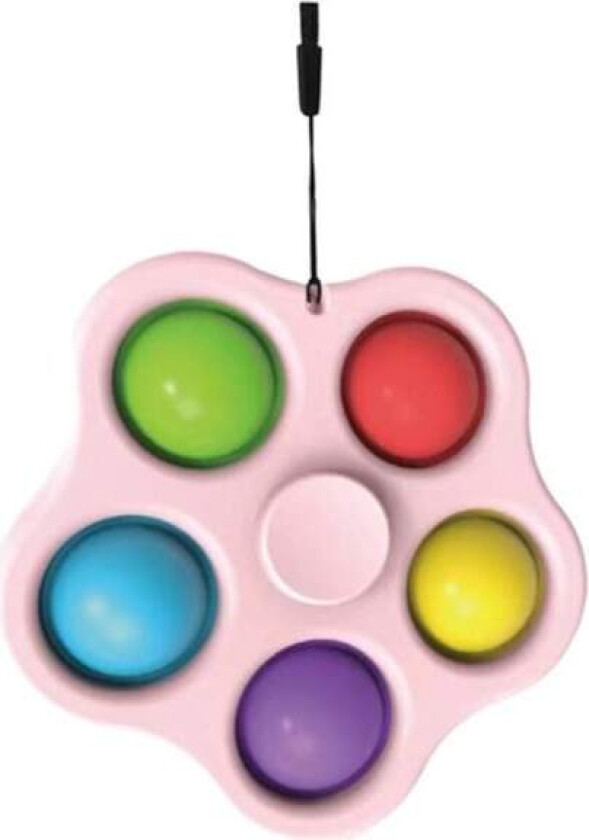 Smidig Blomma Fidget Toy / Fidget Leksak / Simple Dimple Pop It Rosa