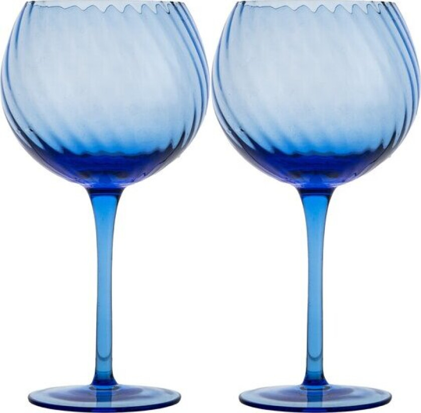 Bilde av Opacity vinglass 47 cl 2 stk blå