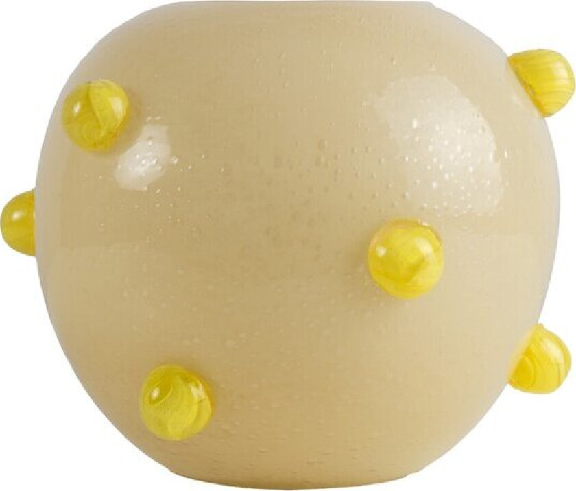 Arlo vase 24x30 cm beige/gul