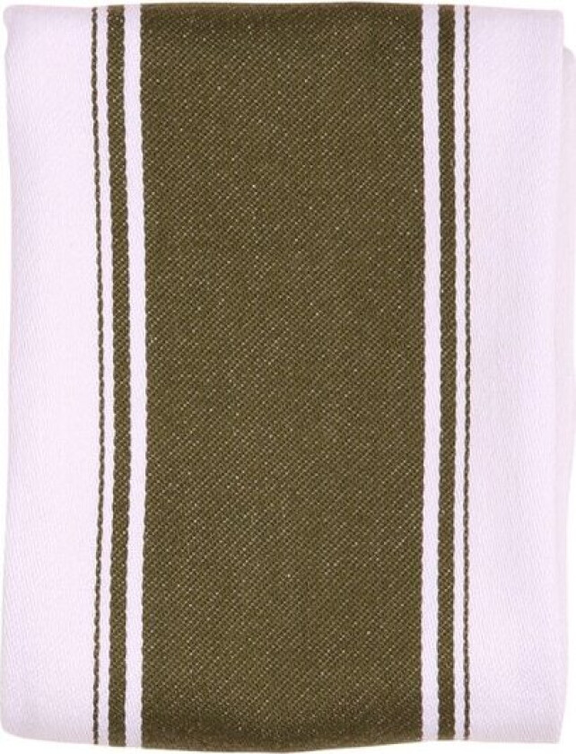 Love Colour stripet kjøkkenhåndkle 70x45 cm olivengrønn