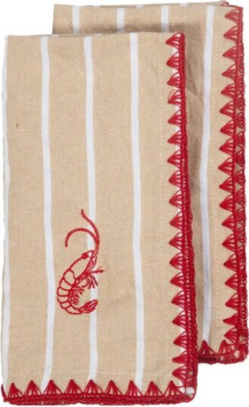 Bubba kjøkkenhåndkle 2 stk beige