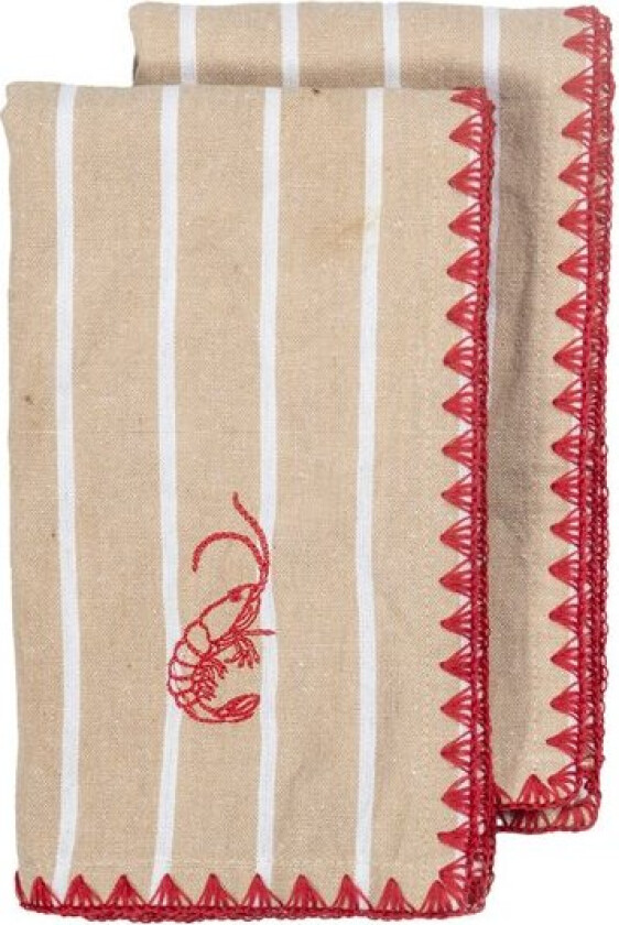 Bilde av Bubba serviettsett 45x45 cm 2 stk beige