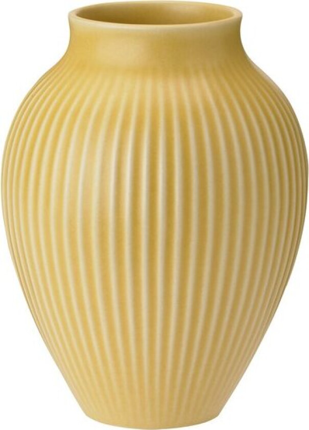 Ripple vase 27 cm gul