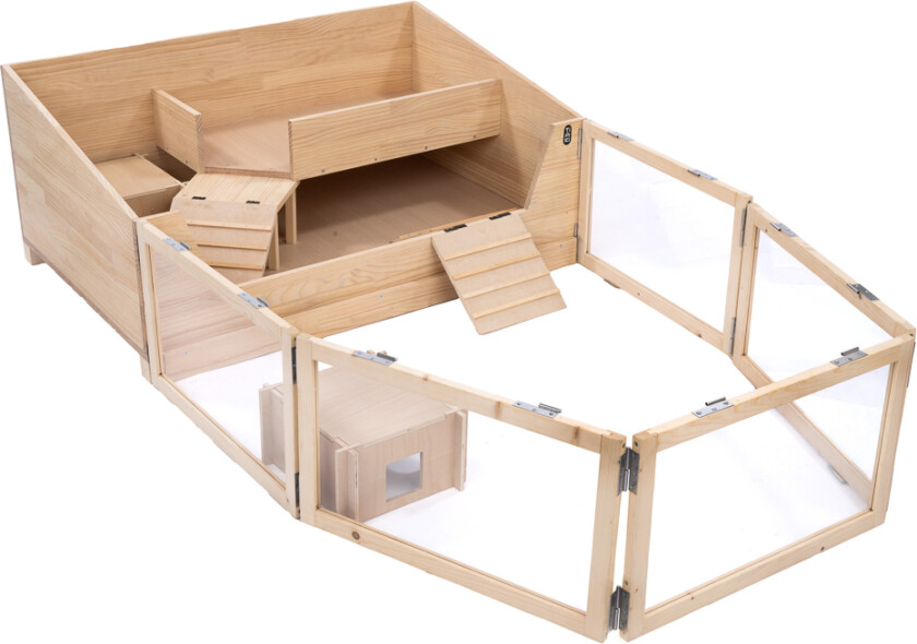 innendørs innhegning for marsvin - L 116 x B 193 x H 50 cm (2 Pakete*)