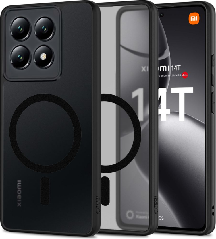 Magmat Plast Deksel Xiaomi 14T - MagSafe Kompatibel - Matt Svart