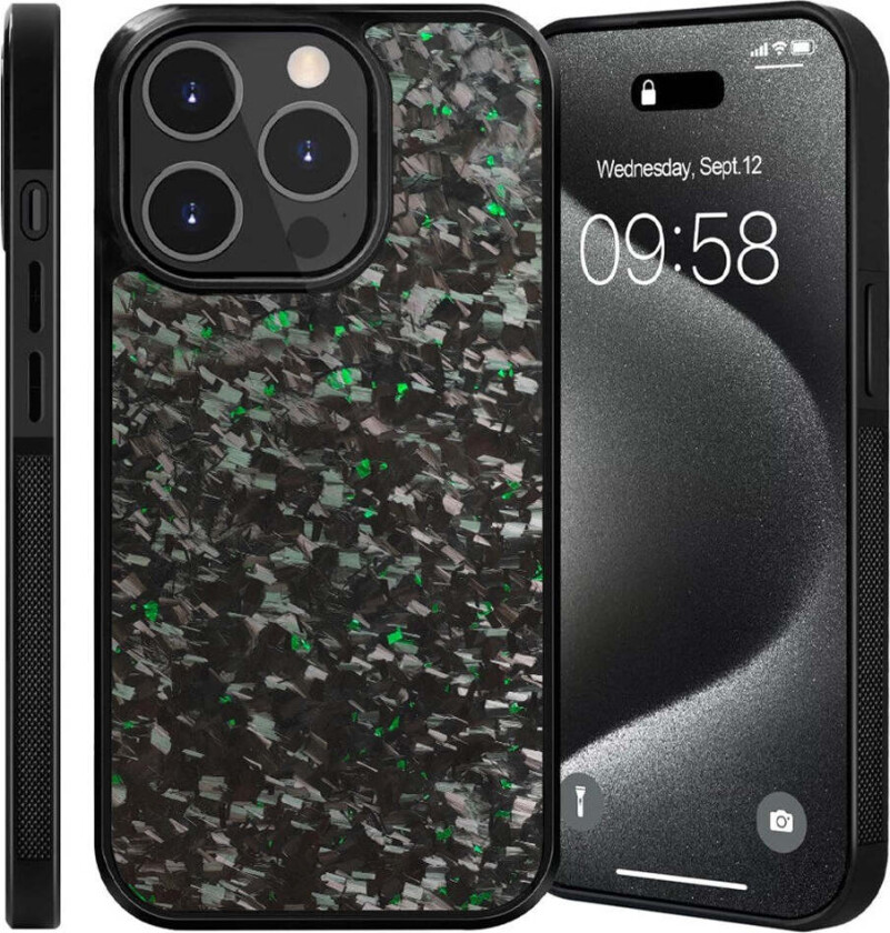 iPhone 12 / 12 Pro Sklisikkert Aramidfibre Deksel - MagSafe Kompatibel - Grønn