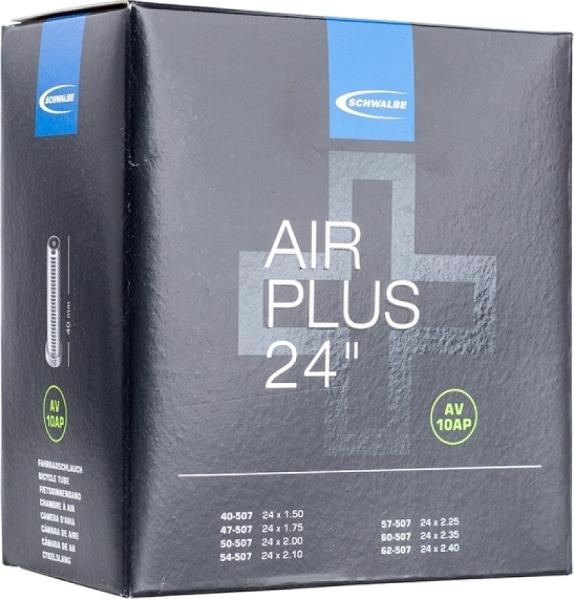 Air Plus Av 10Ap 24 X 1,6-2,4'' (40-62X507) Schrader 40 Mm