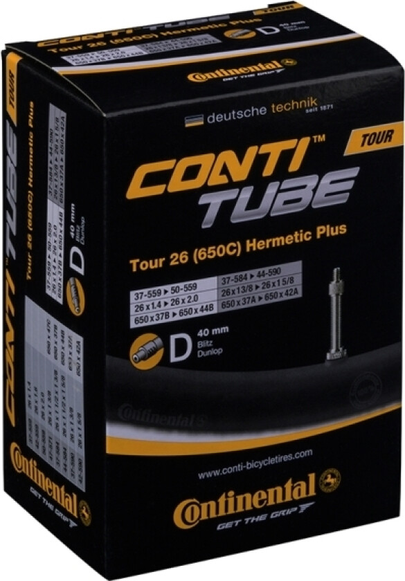 Tour Tube Hermetic Plus 26 X 1,5 - 1,9 (37-47X559-597) Dunlop 40 Mm