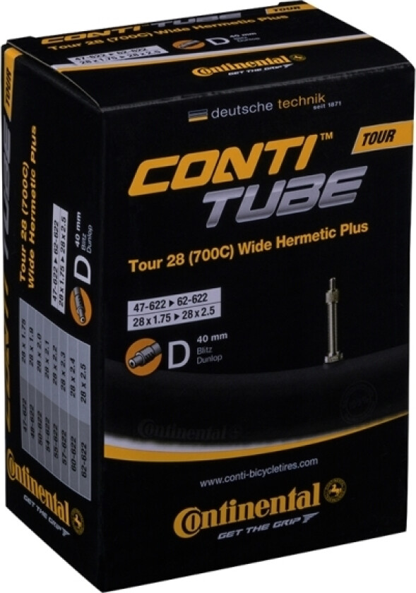Tour Tube Wide Hermetic Plus 700 X 47-62C (47-62X622) Dunlop 40 Mm