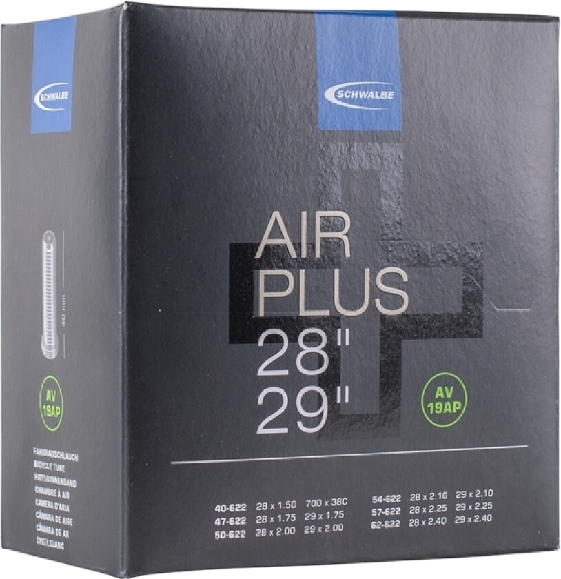Air Plus Av 19Ap 29 X 1,6-2,4'' (40-62X622) Schrader 40 Mm