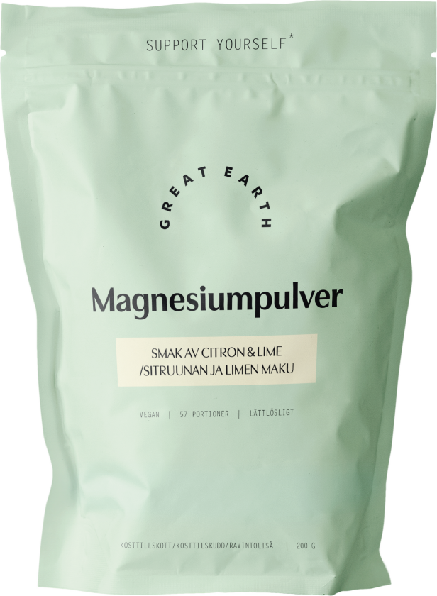 Magnesiumpulver, Sitron & lime, 200 g