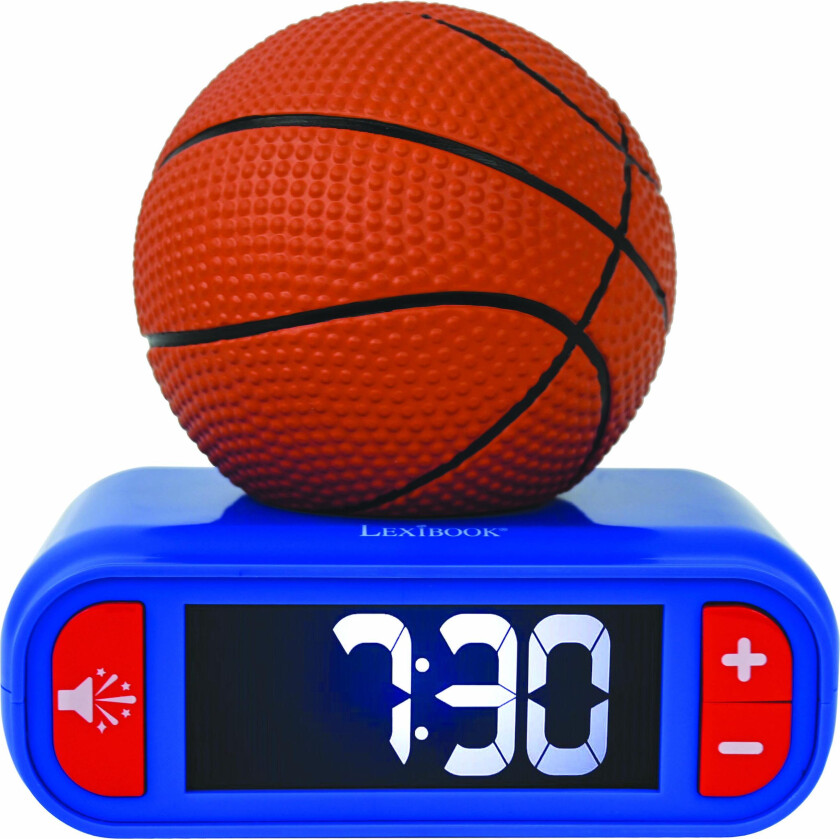 Digital Alarm Clock with 3D Basketball Night Light and Sound Effects - (RL800BA)