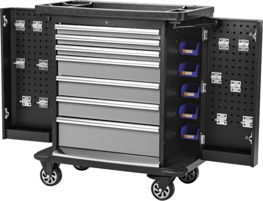 Verktøyskap på hjul 89x103x53 cm